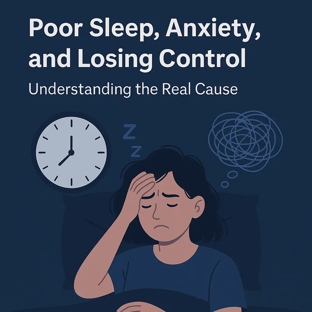 Poor Sleep, Anxiety, and Losing Control, Understanding the Real Cause
