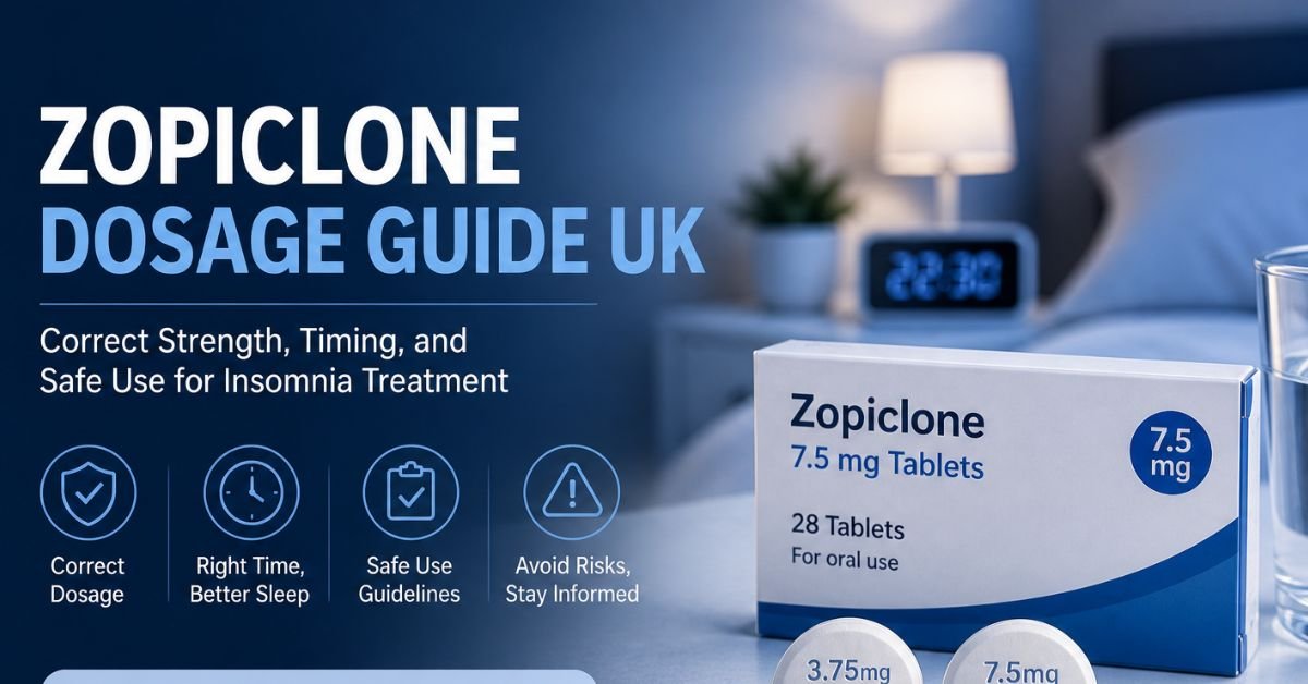 Zopiclone Dosage Guide UK Correct Strength, Timing, and Safe Use for Insomnia Treatment