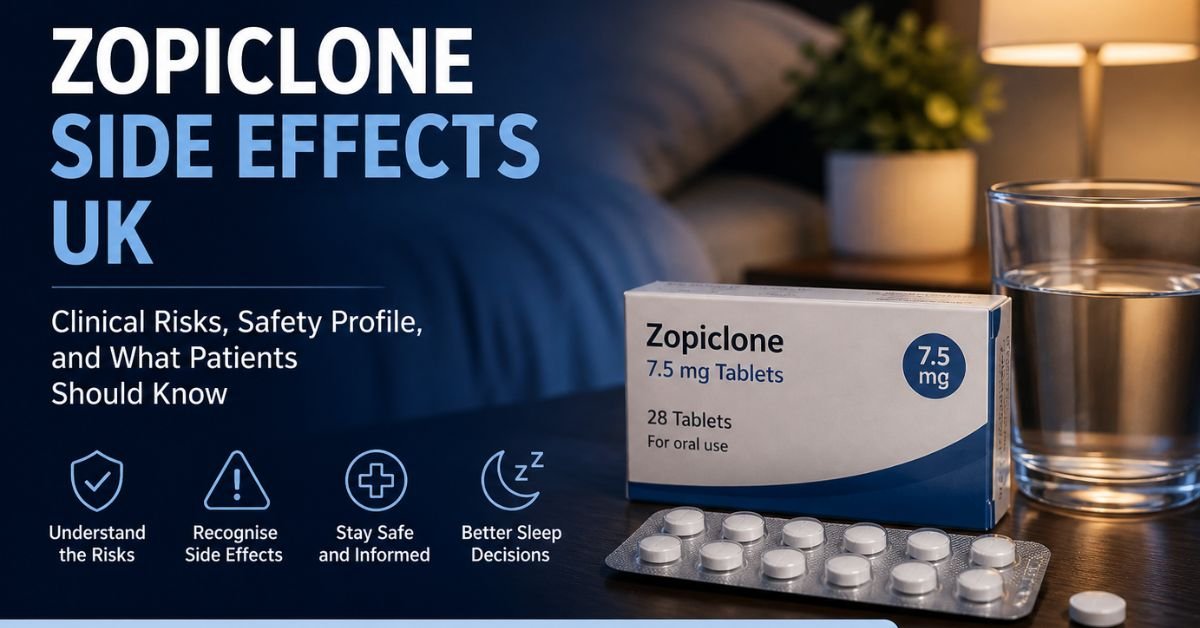 Zopiclone Side Effects UK Clinical Risks Safety Profile