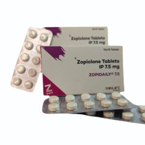 Zopidaily 7.5 mg zopiclone tablets and packaging